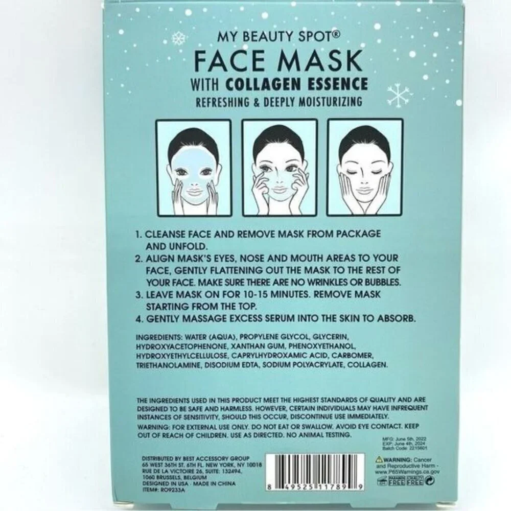 Sheet Masks Gift Set Collagen Essence Refreshing and Moisturizing